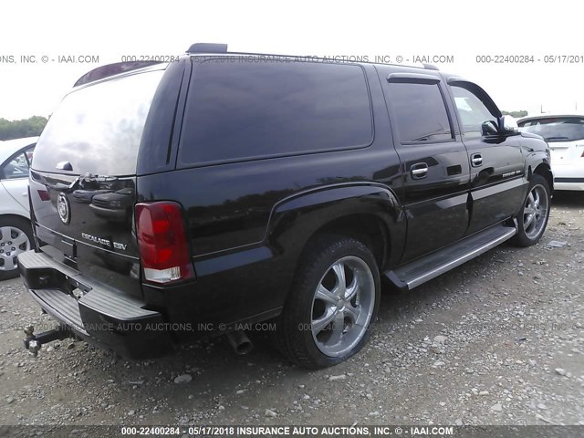 3GYFK66N75G129442 - 2005 CADILLAC ESCALADE ESV BLACK photo 4