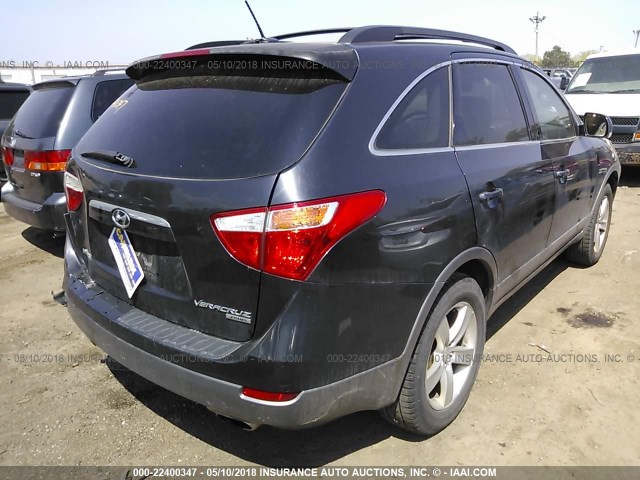 KM8NU73C48U048190 - 2008 HYUNDAI VERACRUZ GLS/SE/LIMITED GRAY photo 4