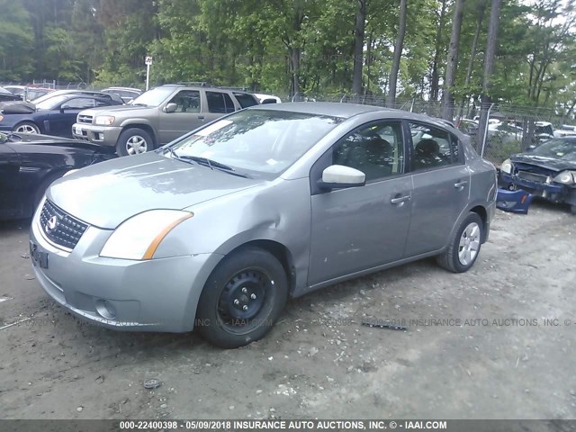 3N1AB61E88L744989 - 2008 NISSAN SENTRA 2.0/2.0S/2.0SL GRAY photo 2