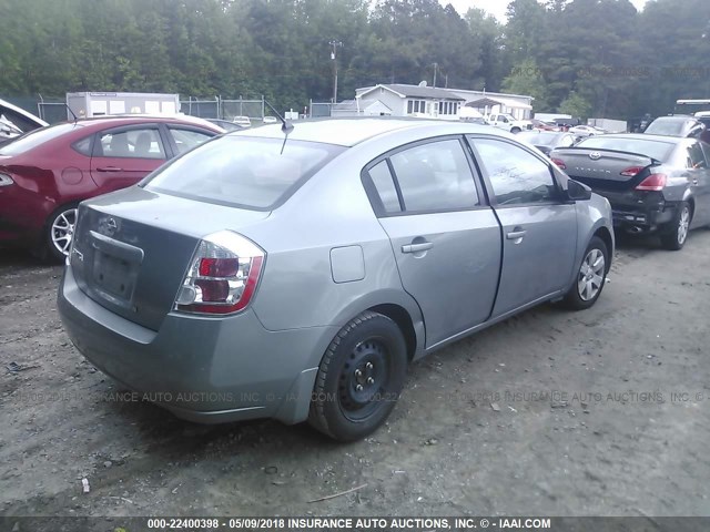 3N1AB61E88L744989 - 2008 NISSAN SENTRA 2.0/2.0S/2.0SL GRAY photo 4