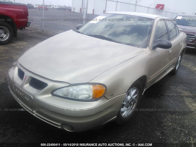 1G2NF52E34M587520 - 2004 PONTIAC GRAND AM SE1 GOLD photo 2