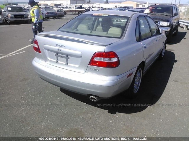 YV1VS27554F061550 - 2004 VOLVO S40 1.9T SILVER photo 4