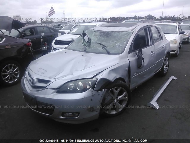 JM1BK344981146047 - 2008 MAZDA 3 HATCHBACK SILVER photo 2