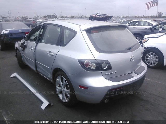 JM1BK344981146047 - 2008 MAZDA 3 HATCHBACK SILVER photo 3