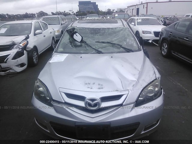 JM1BK344981146047 - 2008 MAZDA 3 HATCHBACK SILVER photo 6