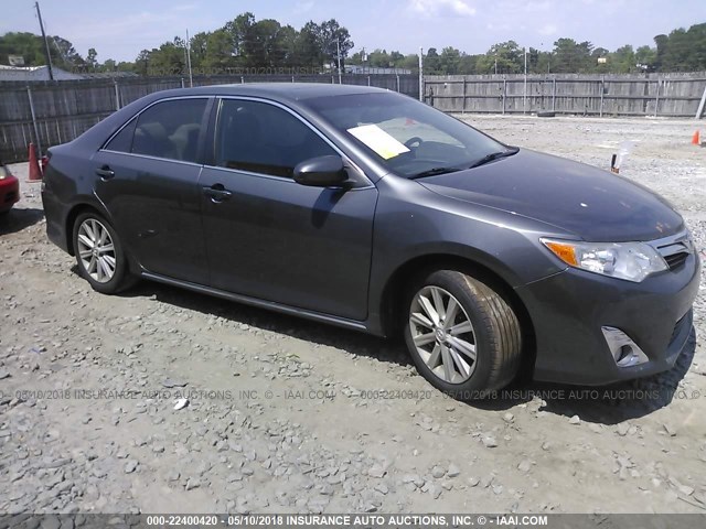 4T4BF1FK3DR277781 - 2013 TOYOTA CAMRY L/SE/LE/XLE GRAY photo 1