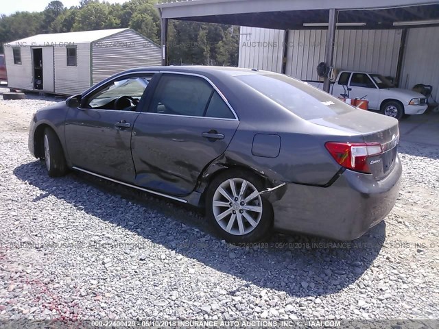 4T4BF1FK3DR277781 - 2013 TOYOTA CAMRY L/SE/LE/XLE GRAY photo 3