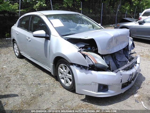 3N1AB6AP2AL696381 - 2010 NISSAN SENTRA 2.0/2.0S/SR/2.0SL SILVER photo 1