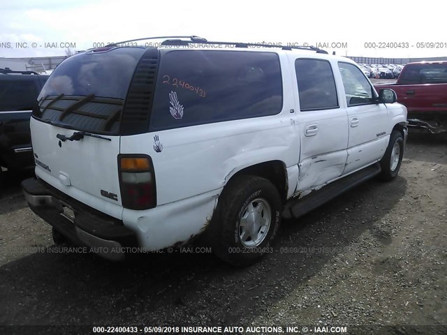 3GKFK16Z33G103952 - 2003 GMC YUKON XL K1500 WHITE photo 4