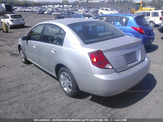 1G8AZ52FX4Z100529 - 2004 SATURN ION LEVEL 2 SILVER photo 3