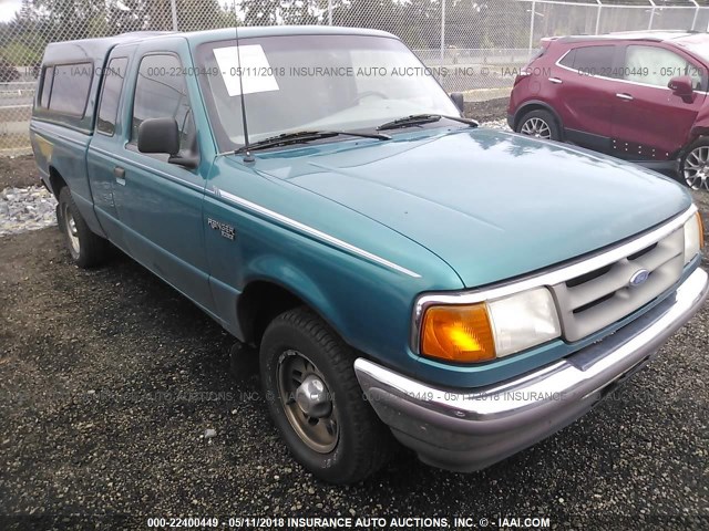 1FTCR14A3TPB15716 - 1996 FORD RANGER SUPER CAB TEAL photo 1