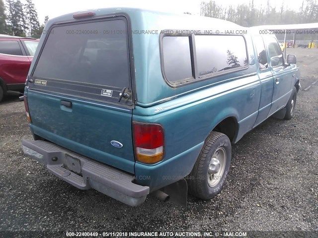 1FTCR14A3TPB15716 - 1996 FORD RANGER SUPER CAB TEAL photo 4