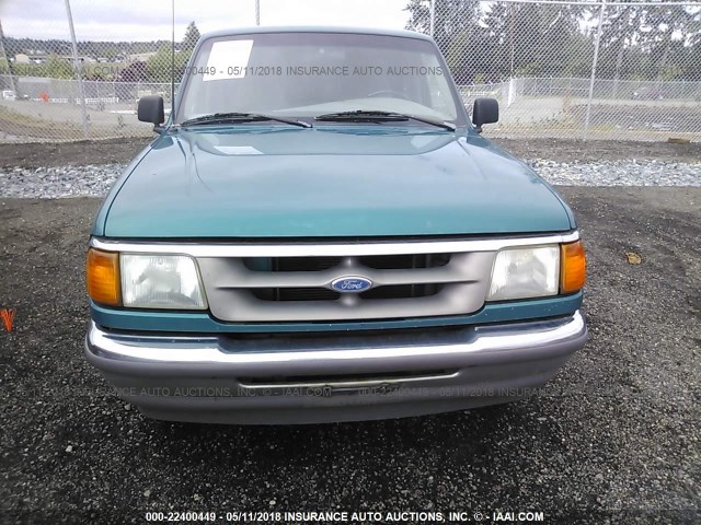 1FTCR14A3TPB15716 - 1996 FORD RANGER SUPER CAB TEAL photo 6