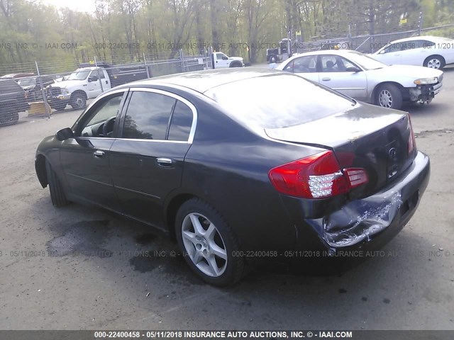 JNKCV51E13M001742 - 2003 INFINITI G35 BLACK photo 3