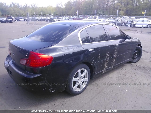 JNKCV51E13M001742 - 2003 INFINITI G35 BLACK photo 4