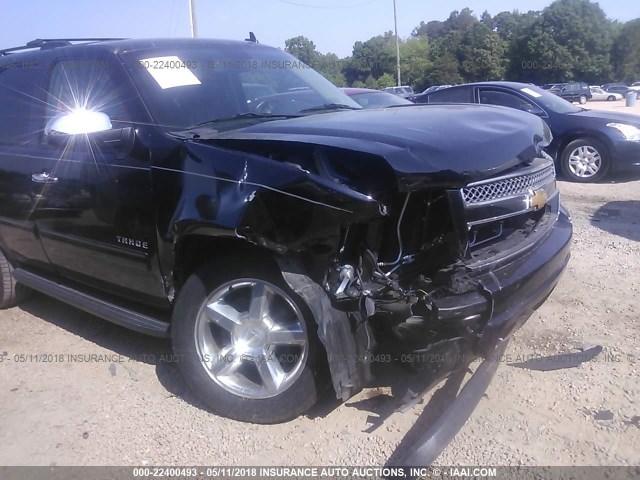 1GNSKBE06DR367579 - 2013 CHEVROLET TAHOE K1500 LT BLACK photo 6