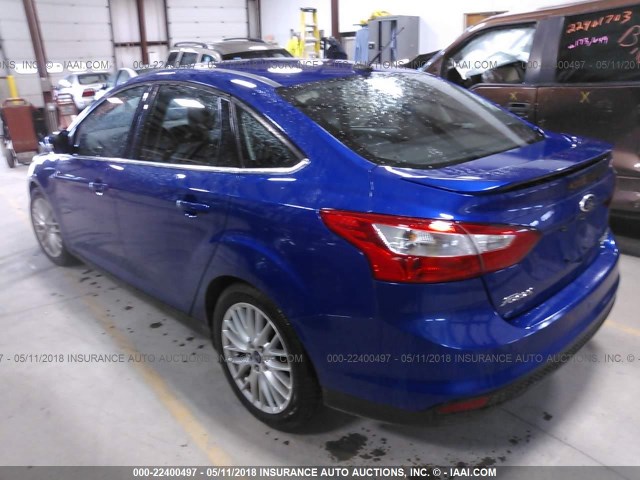 1FADP3J27EL310849 - 2014 FORD FOCUS TITANIUM BLUE photo 3