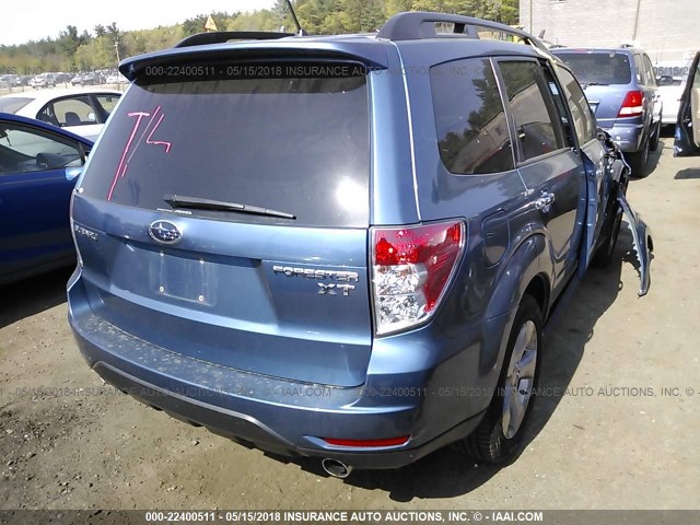 JF2SH66649H704590 - 2009 SUBARU FORESTER 2.5XT LIMITED BLUE photo 4