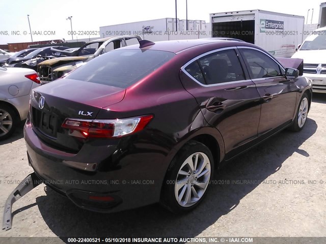 19UDE2F35GA022212 - 2016 ACURA ILX WATCH PLUS MAROON photo 4