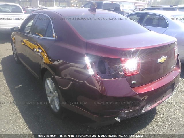 1G11F5SL3FF285850 - 2015 CHEVROLET MALIBU LTZ 红色 照片 3