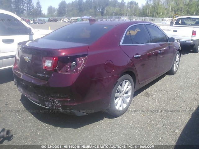 1G11F5SL3FF285850 - 2015 CHEVROLET MALIBU LTZ 红色 照片 4