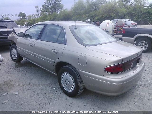 2G4WY55J411137333 - 2001 BUICK CENTURY LIMITED TAN photo 3