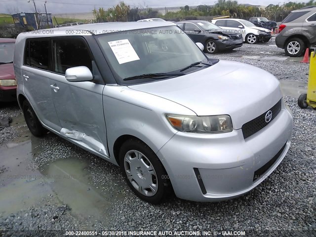 JTLKE50E081004448 - 2008 TOYOTA SCION XB SILVER photo 1