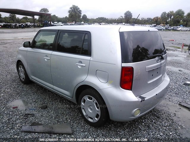 JTLKE50E081004448 - 2008 TOYOTA SCION XB SILVER photo 3