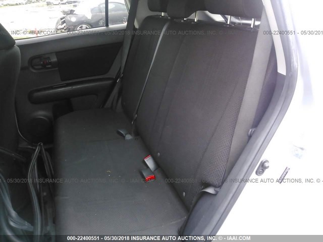 JTLKE50E081004448 - 2008 TOYOTA SCION XB SILVER photo 8