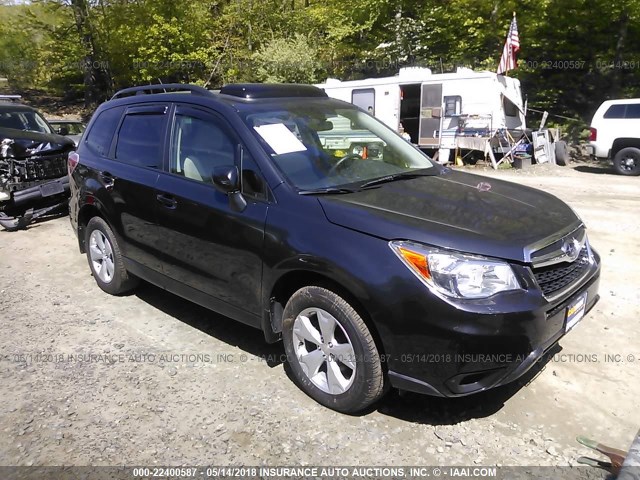 JF2SJADC7FG569624 - 2015 SUBARU FORESTER 2.5I PREMIUM GRAY photo 1