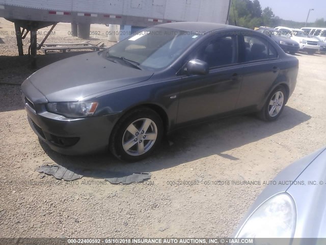 JA3AU26UX8U042550 - 2008 MITSUBISHI LANCER ES GRAY photo 2