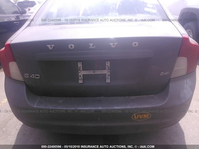 YV1MS390892465167 - 2009 VOLVO S40 2.4I GRAY photo 6