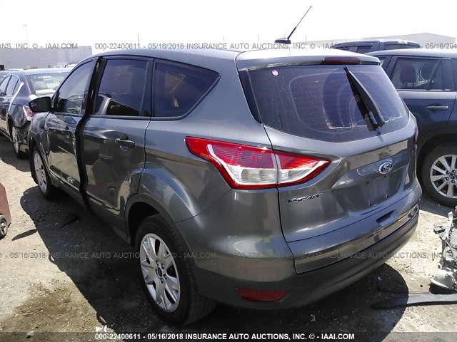 1FMCU0F77DUB45973 - 2013 FORD ESCAPE S GRAY photo 3