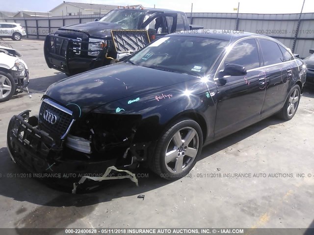 WAUDH74F28N040349 - 2008 AUDI A6 3.2 QUATTRO BLACK photo 2