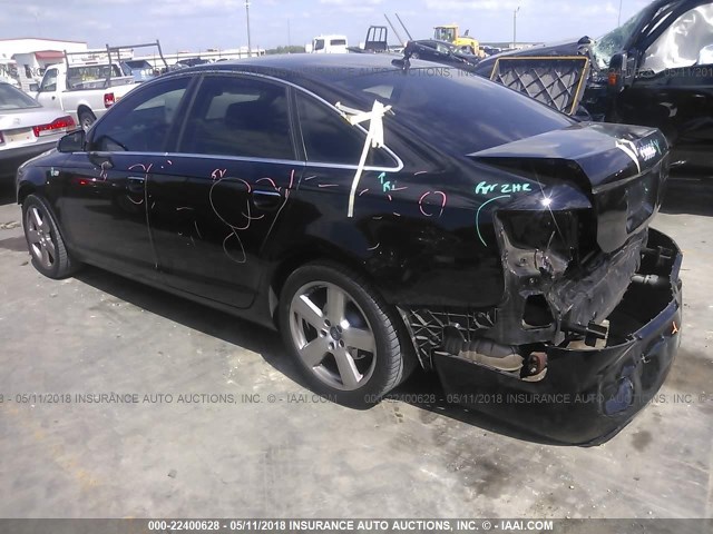 WAUDH74F28N040349 - 2008 AUDI A6 3.2 QUATTRO შავი ფოტო 3
