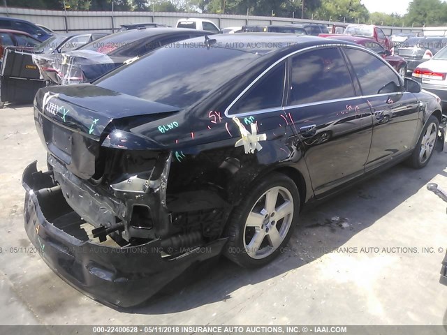 WAUDH74F28N040349 - 2008 AUDI A6 3.2 QUATTRO BLACK photo 4