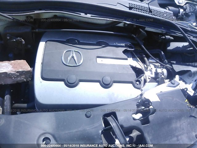 2HNYD18976H533901 - 2006 ACURA MDX TOURING WHITE photo 10