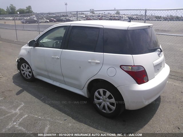 JTKKT604760165552 - 2006 TOYOTA SCION XA WHITE photo 3