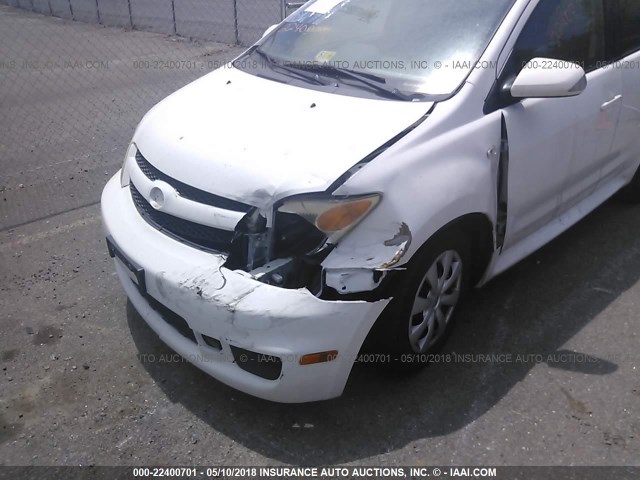 JTKKT604760165552 - 2006 TOYOTA SCION XA WHITE photo 6