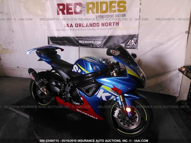 JS1GR7MA8G2101179 - 2016 SUZUKI GSX-R750 BLUE photo 1