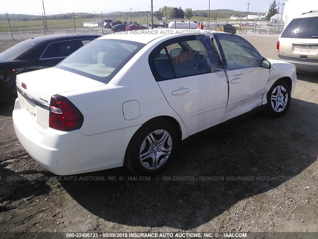 1G1ZS53846F137120 - 2006 CHEVROLET MALIBU LS 白色 照片 4