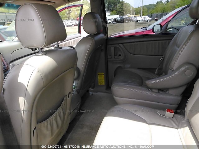 5TDBA22C86S061191 - 2006 TOYOTA SIENNA XLE/XLE LIMITED RED photo 8