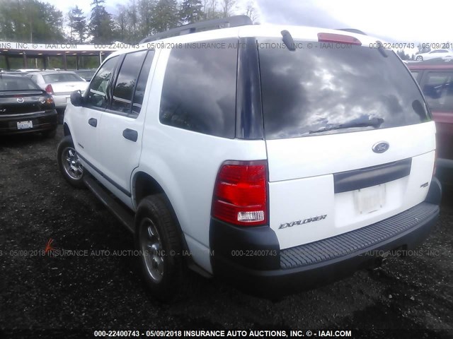 1FMDU72K05UA28843 - 2005 FORD EXPLORER XLS/XLS SPORT WHITE photo 3