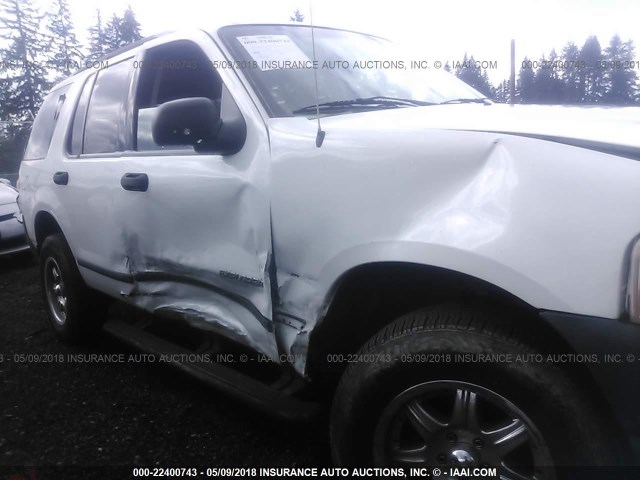 1FMDU72K05UA28843 - 2005 FORD EXPLORER XLS/XLS SPORT WHITE photo 6