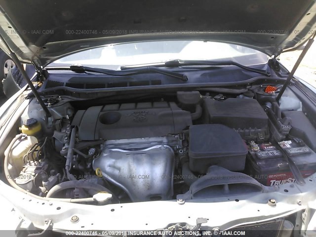 4T1BF3EK5BU714572 - 2011 TOYOTA CAMRY SE/LE/XLE GREEN photo 10