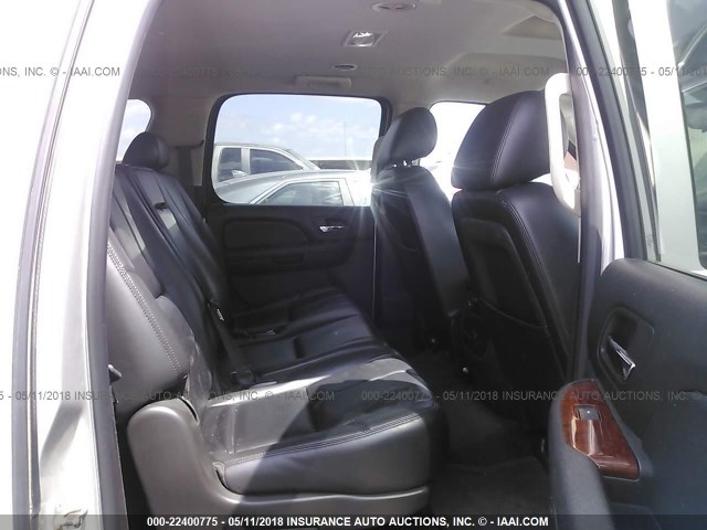 1GNUCJE0XAR229491 - 2010 CHEVROLET SUBURBAN C1500 LT SILVER photo 8