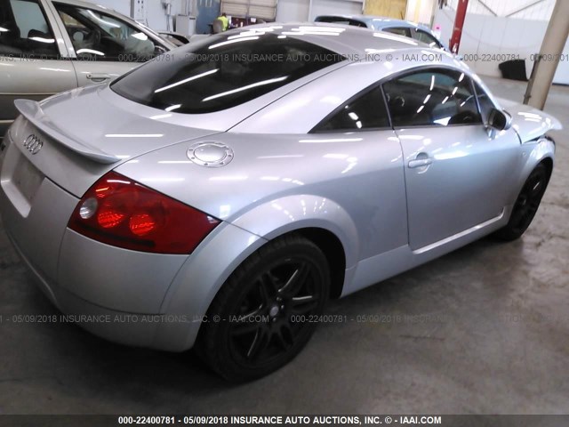 TRUSC28N841023320 - 2004 AUDI TT SILVER photo 4