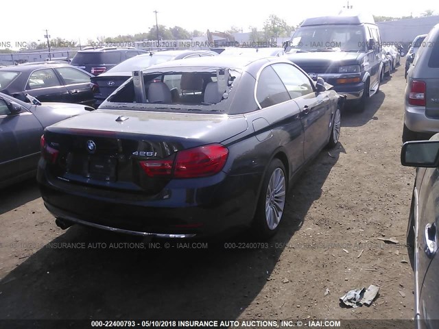 WBA3T1C57GP821693 - 2016 BMW 428 XI SULEV BLACK photo 4