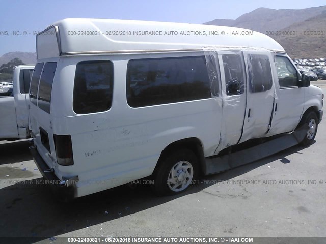 1FTNS2EW7ADA89472 - 2010 FORD ECONOLINE E250 VAN WHITE photo 4