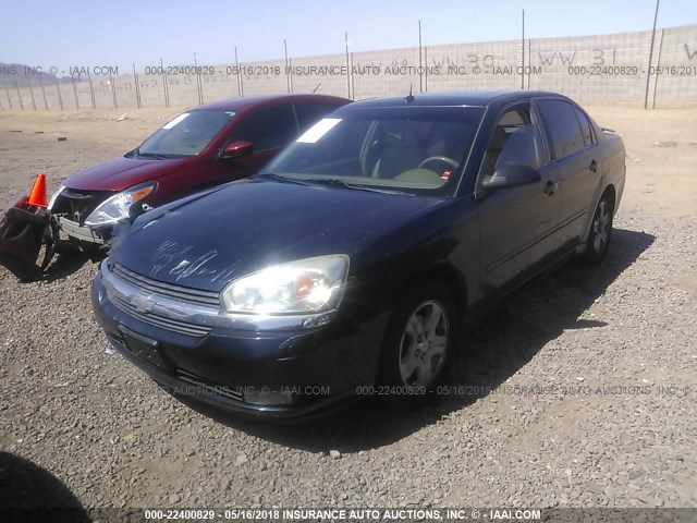 1G1ZU54814F122807 - 2004 CHEVROLET MALIBU LT Dark Blue photo 2